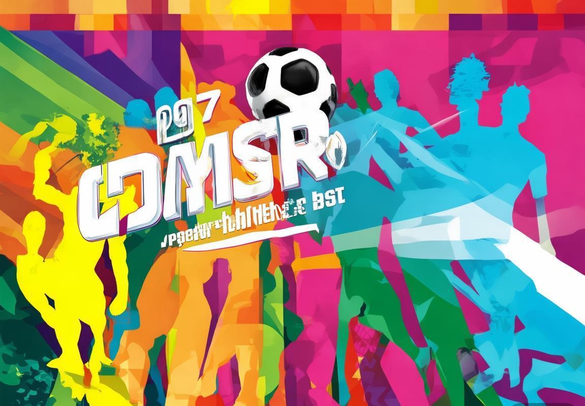 2017卡塔尔中足大战海报：色彩与图案的足球艺术解析